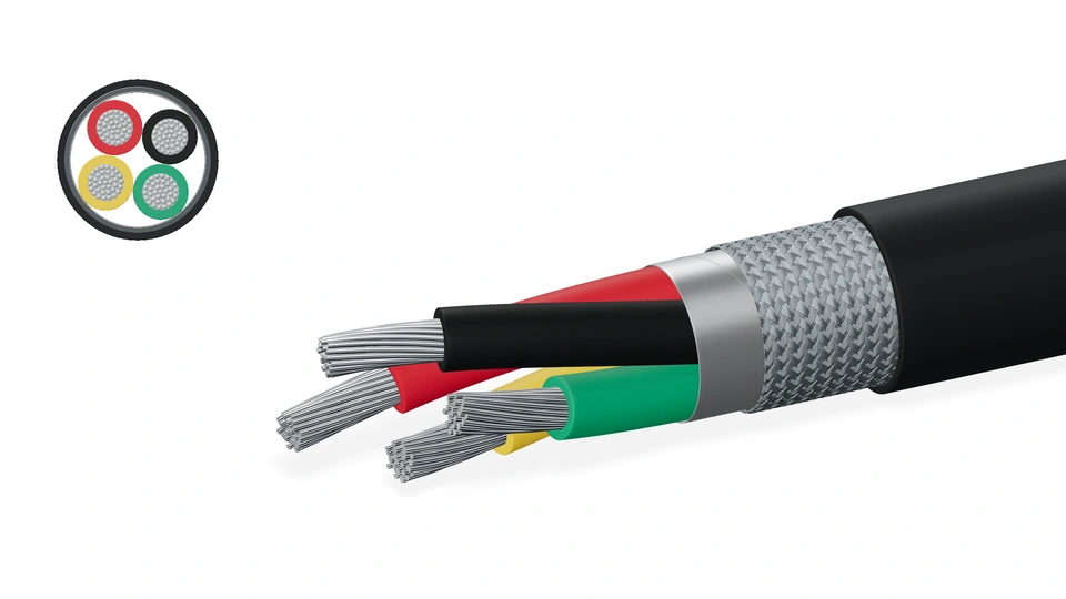 Shielded Silicone Cables reference construction illustration