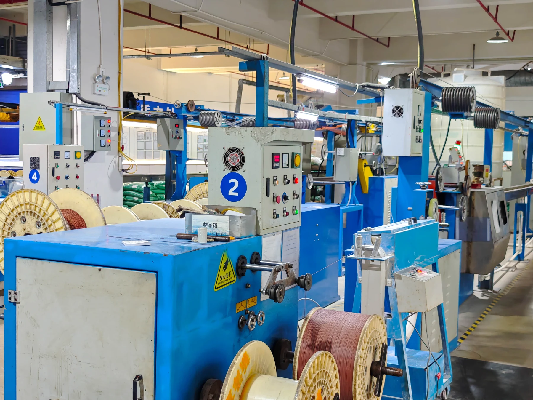 Inside the production line at ANYANG cable manufacturing base