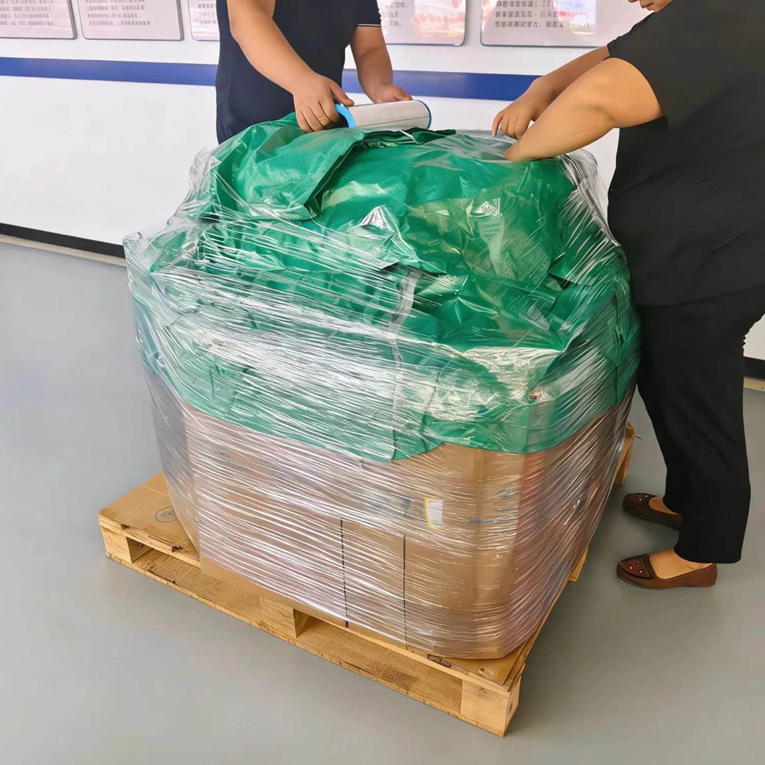 Add the outer cover — company packing photograph