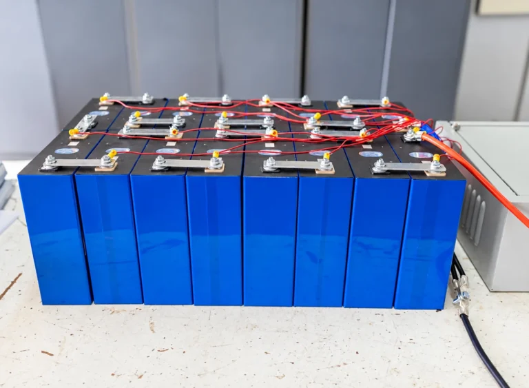 Battery module with cell interconnections and balancing leads