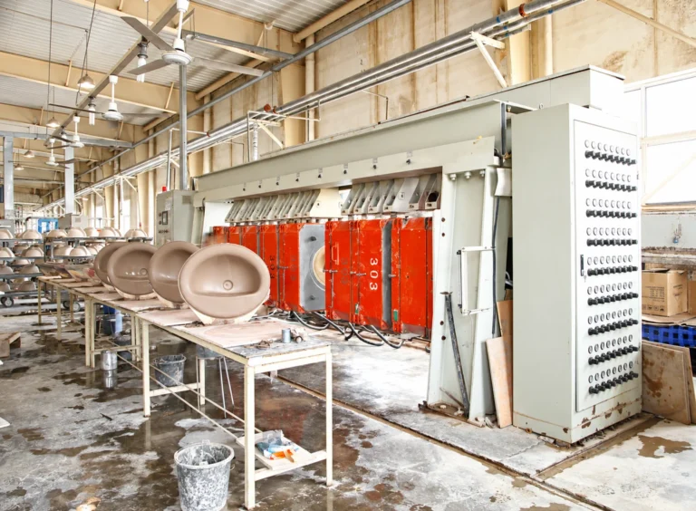 Ceramic sanitaryware production line