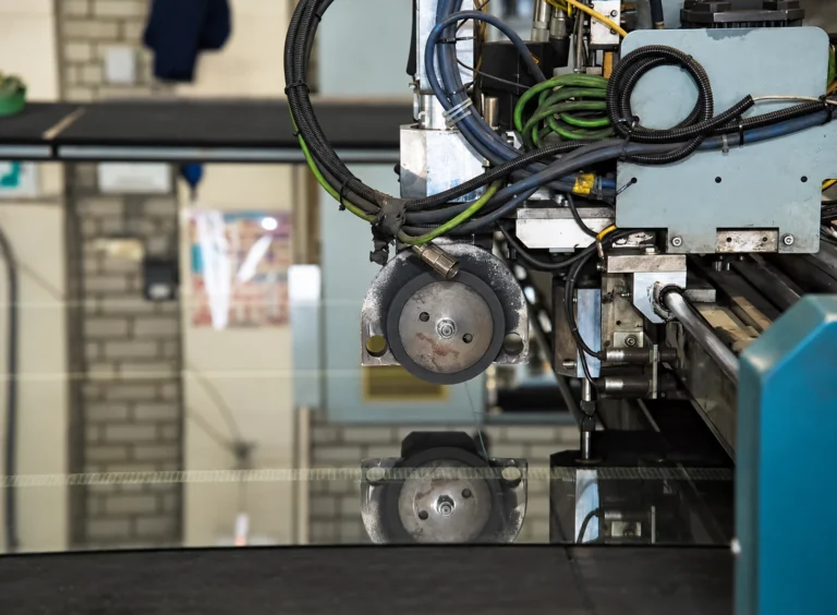 Cable and conduit routing on glass production equipment
