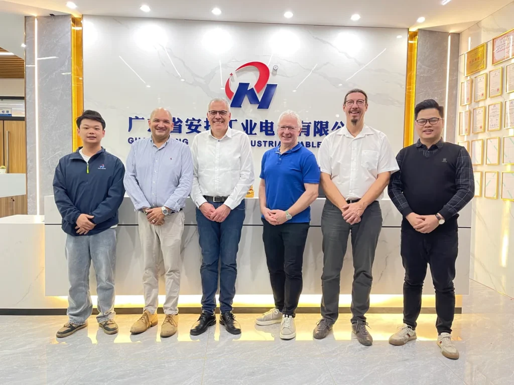 Visitors and the ANYANG team at the company reception