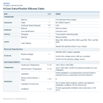 6-Core Extra-Flexible Silicone Cable — technical specifications